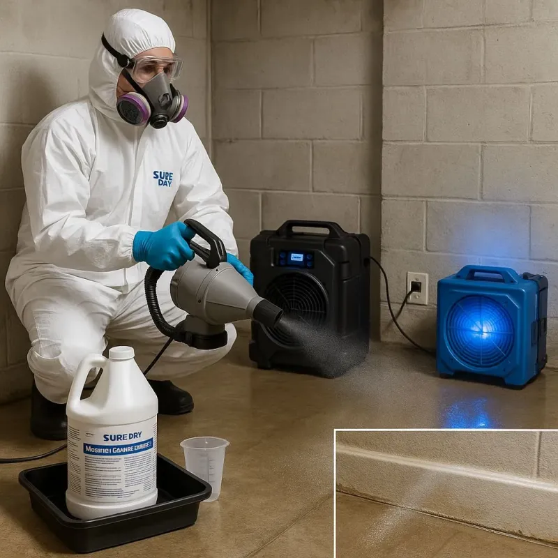 Sanitization and Odor Removal process in Middletown, VA